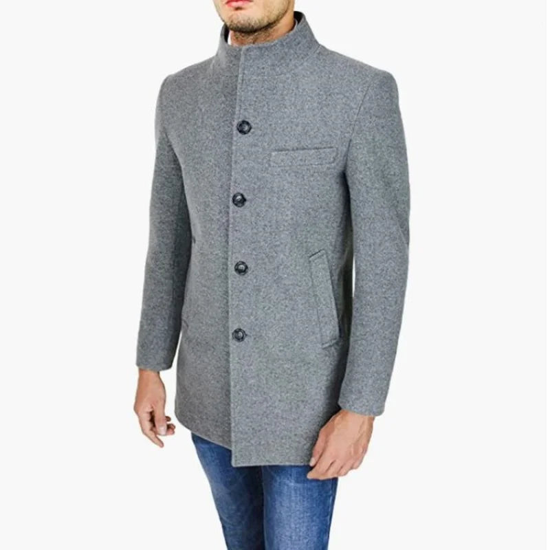 Mason – Men’s Classic Wool Blend Trench Coat | Timeless Style