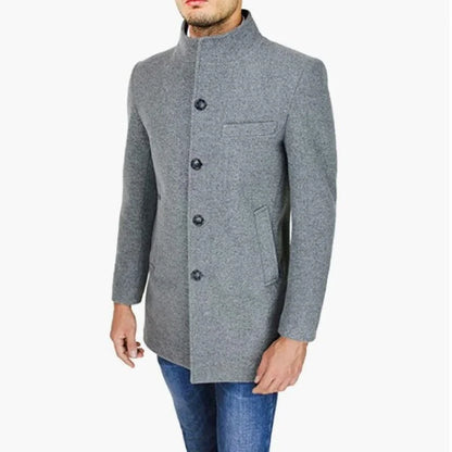 Mason – Men’s Classic Wool Blend Trench Coat | Timeless Style