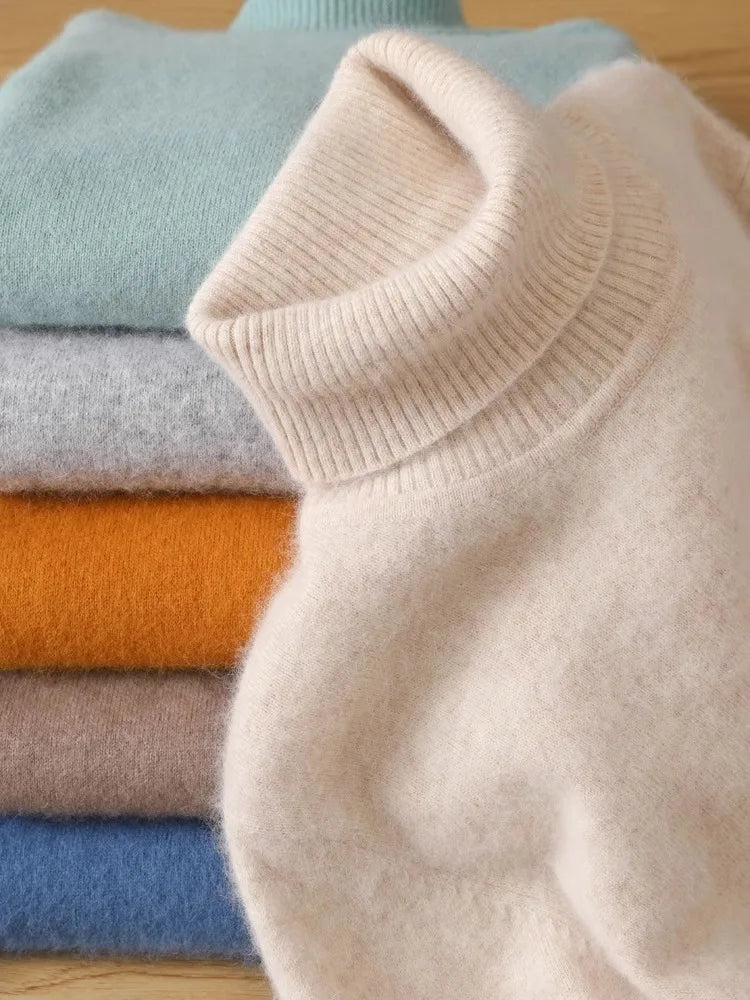 Luxury Soft Cashmere Crew Neck Sweater for Men - BritishElegance