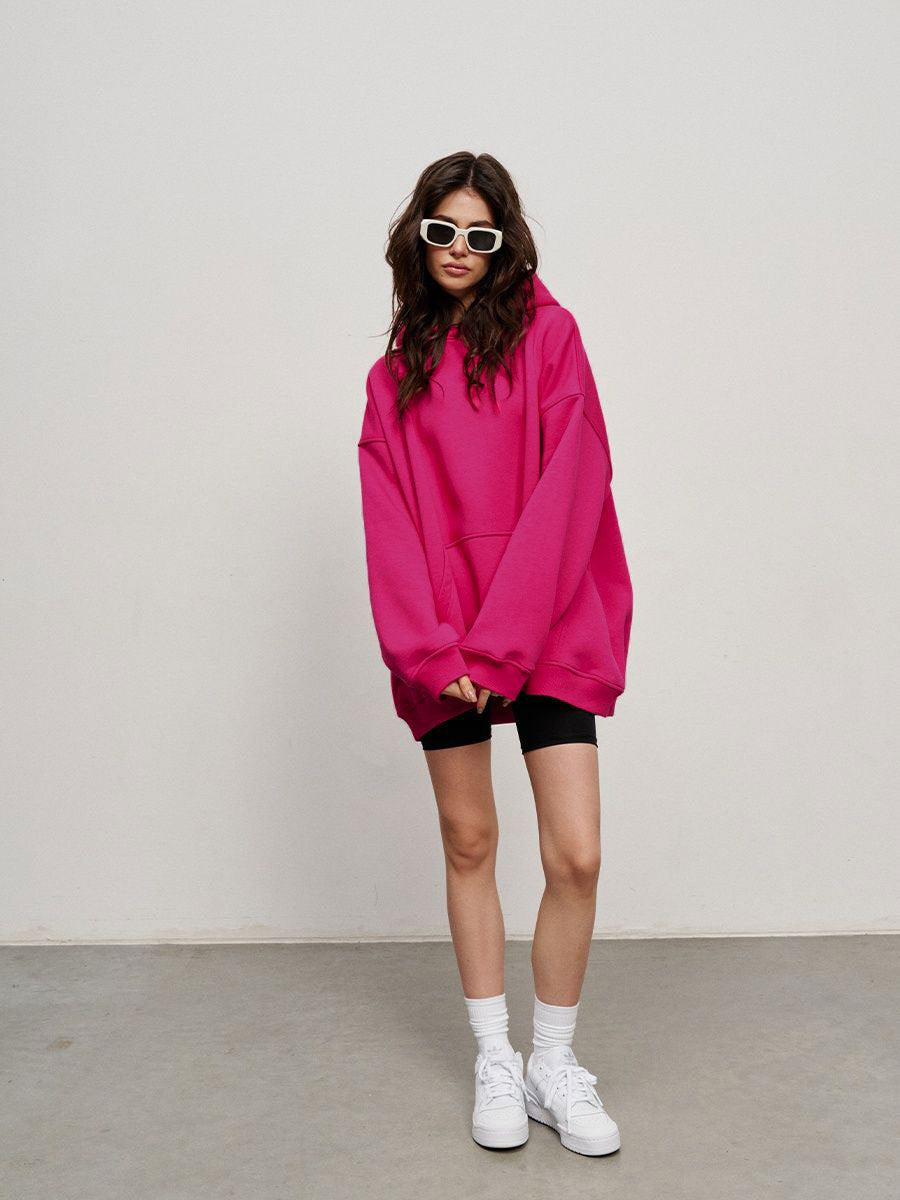 Soft Women's Large Hooded Sweatshirt with Pocket