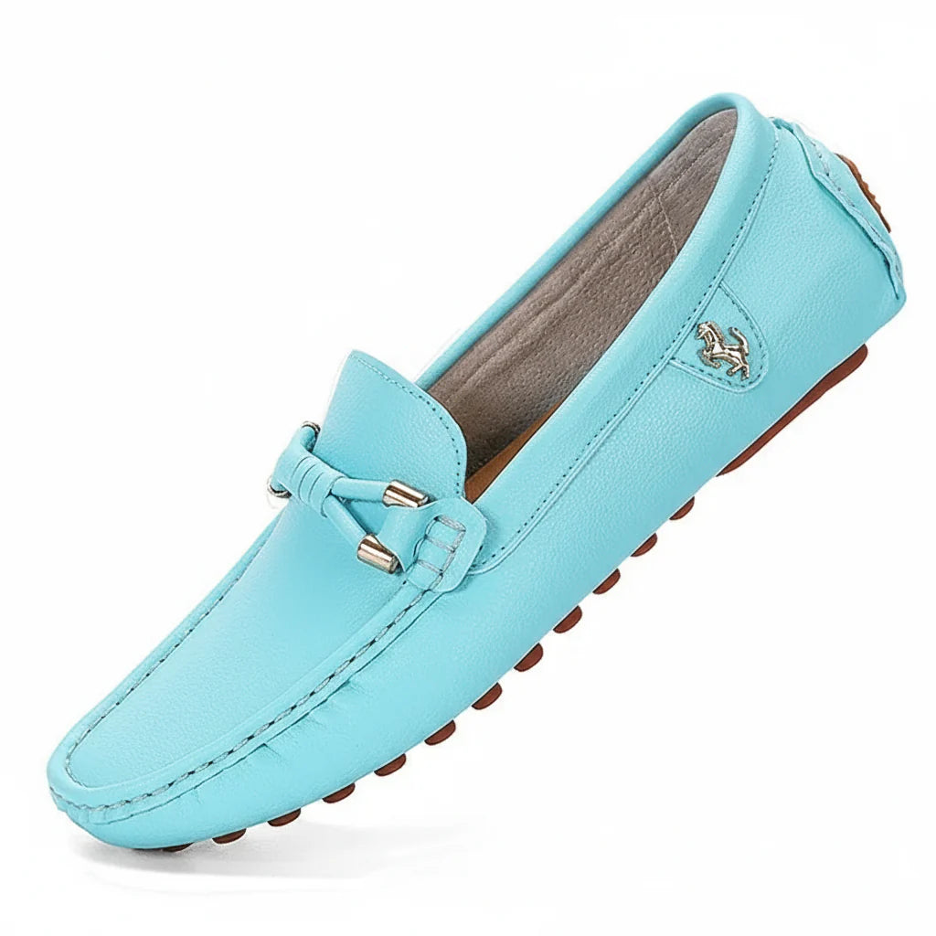 Genuine Leather Slip On Moccasin Shoes