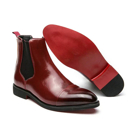 Classic Brown Leather Chelsea Boots Daily Wear
