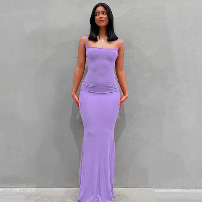 Elegant Halter Neck Evening Maxi Dress