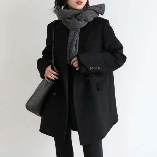 Warm Winter Wool Coat for Ladies
