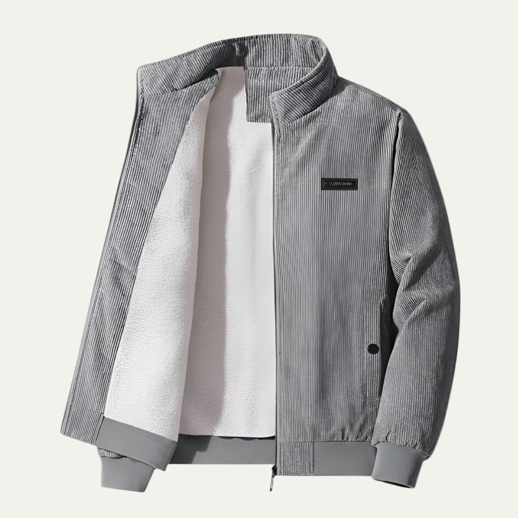 Men’s Textured Zip Up Sport Comfort Jacket