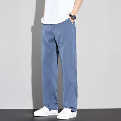 Men's Cool Summer Trousers - Comfortable Stretch Pants