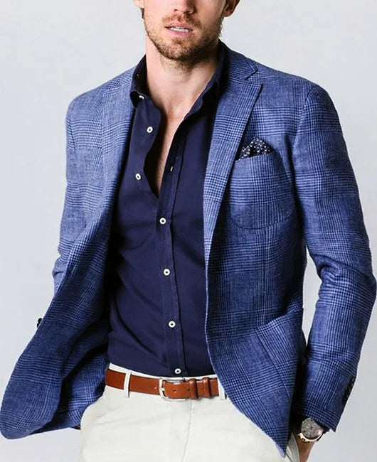 Classic Fit Men's Slim Line Blazer Jacket