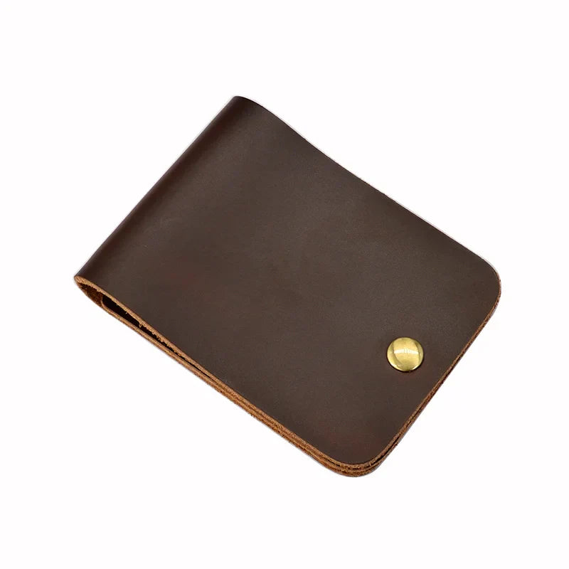 Genuine Brown Leather Card Wallet