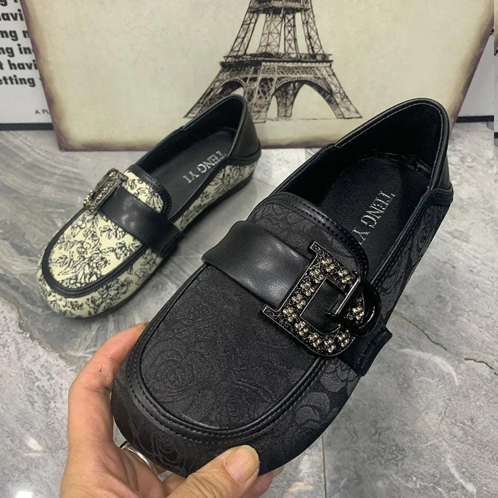 Classic Slip On Flat Shoes - BritishElegance