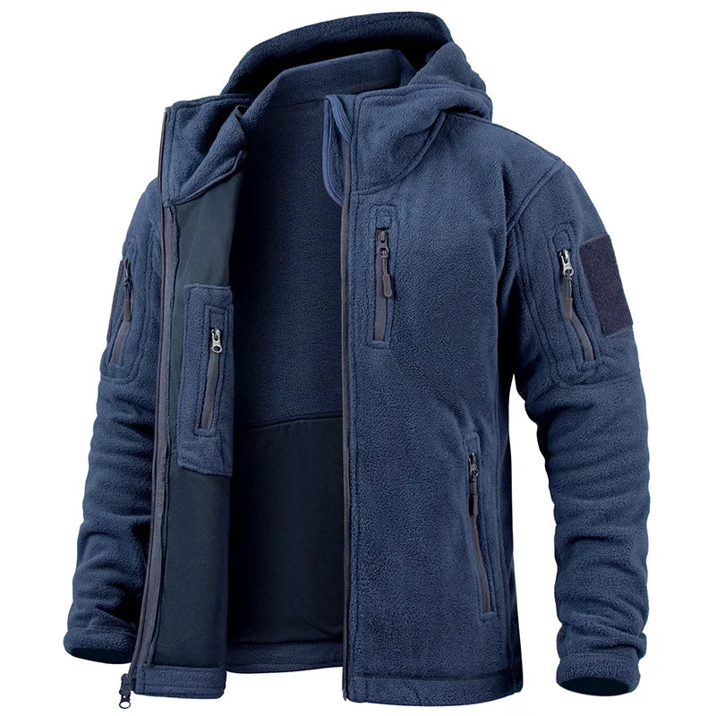 Waterproof Insulated Hoodie Men - Warm Multi Pocket Parka Coat