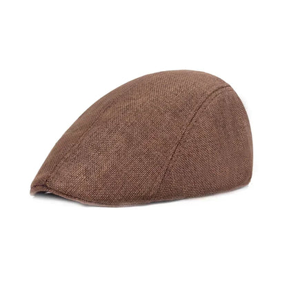 Classic Wool Newsboy Flat Cap - Traditional Unisex Hat