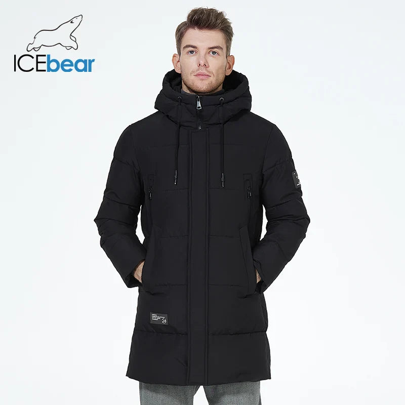 Warm Water-Resistant Puffer Parka Jacket for Men - BritishElegance