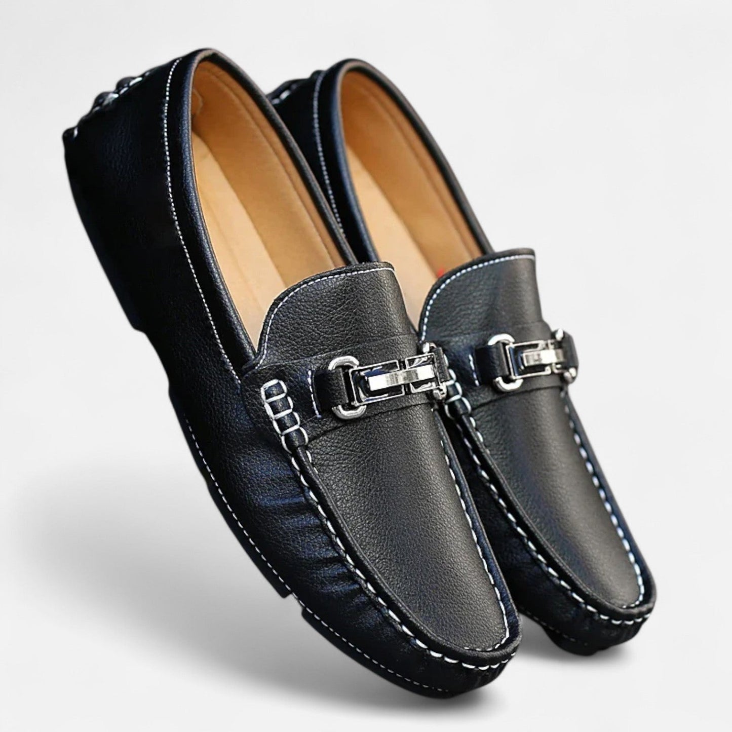 Men’s Leather Horse Bit Driving Loafers