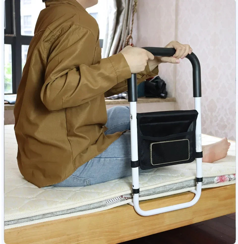 Sturdy Bedside Rail For Fall Protection And Assistance - BritishElegance