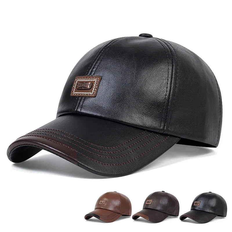 Authentic Leather Fathers Day Hat - BritishElegance
