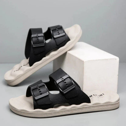 Delmar | Comfort Slides – Adjustable Dual-Strap Sandals with Ergonomic Sole