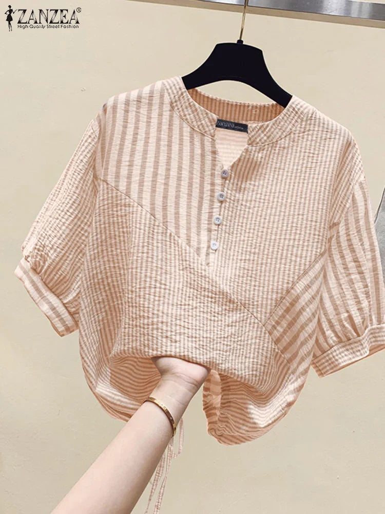 Classic Women's Vertical Stripe Top