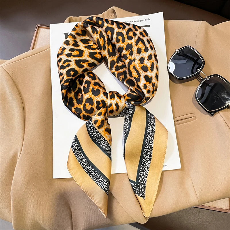Soft Plaid Scarf for Women Neck Hair Accessory