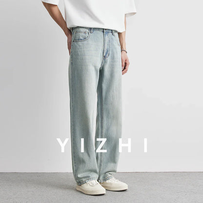 Relaxed Fit Vintage Straight Leg Jeans - BritishElegance