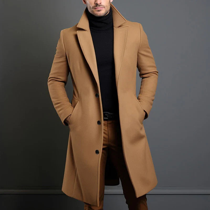 Classic Men's Wool Winter Coat - BritishElegance
