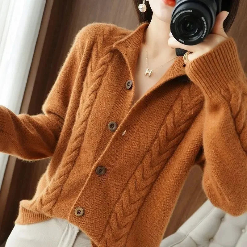 Stylish Knitted Sweater - BritishElegance