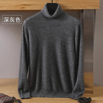 Luxury Soft Cashmere Crew Neck Sweater for Men