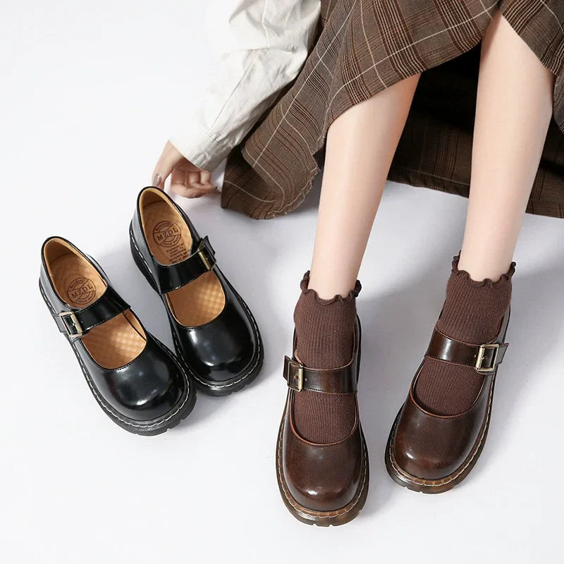 Classic Strap Flat Women Shoes - BritishElegance