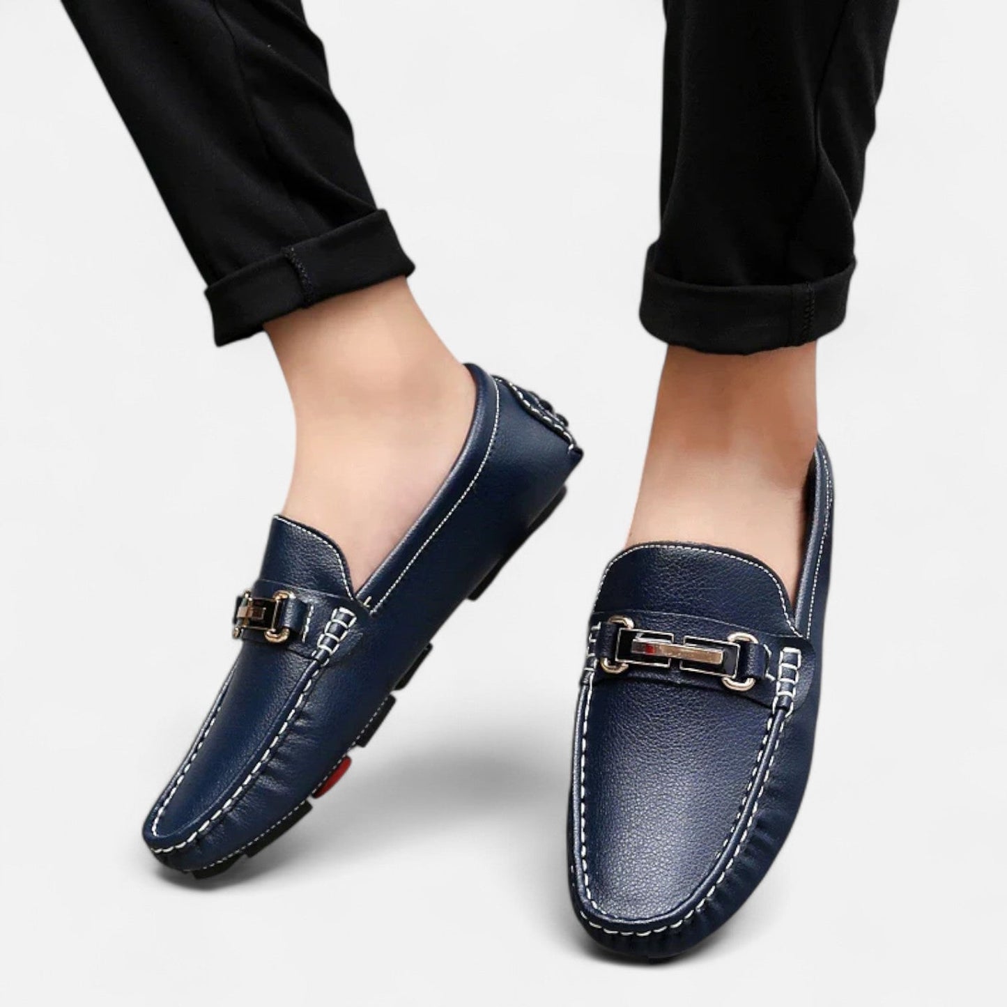 Men’s Leather Horse Bit Driving Loafers