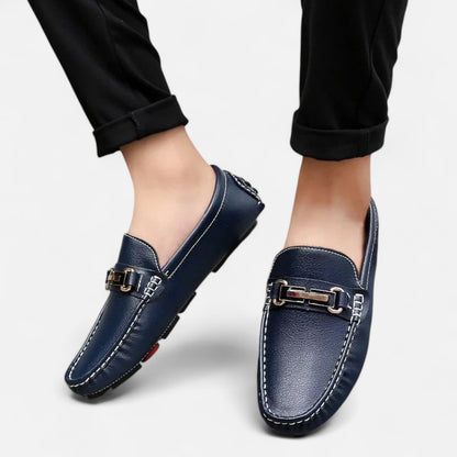 Men’s Leather Horse Bit Driving Loafers