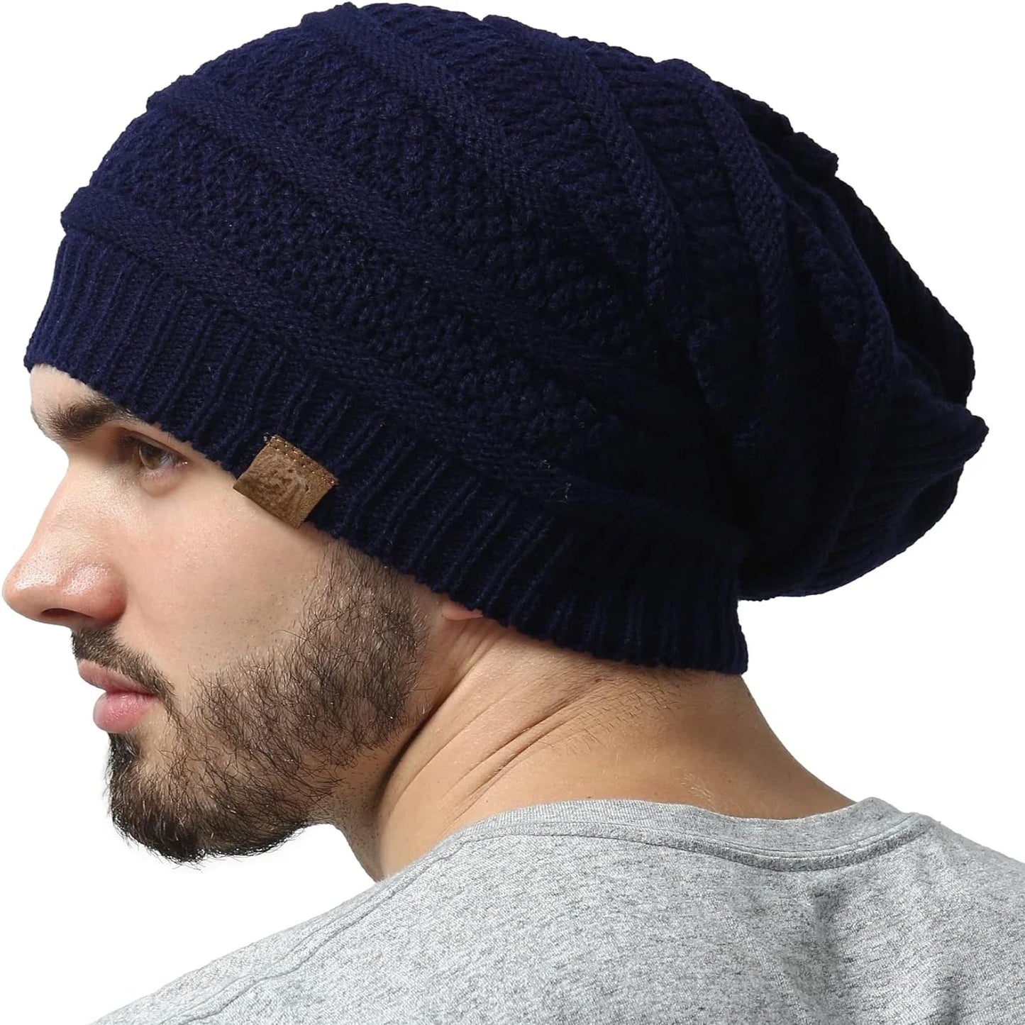 Warm Faux Fur Knit Hat