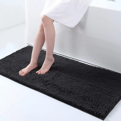 Soft Grip Anti Slip Bathroom Floor Mat With Suction Backing