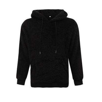 Soft Plush Men's Hooded Sweatshirt