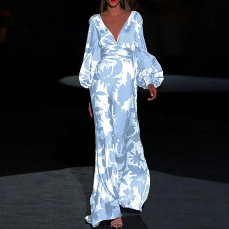 Beautiful Floral Long Maxi Dress for Women - BritishElegance