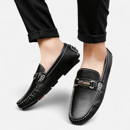 Men’s Leather Horse Bit Driving Loafers