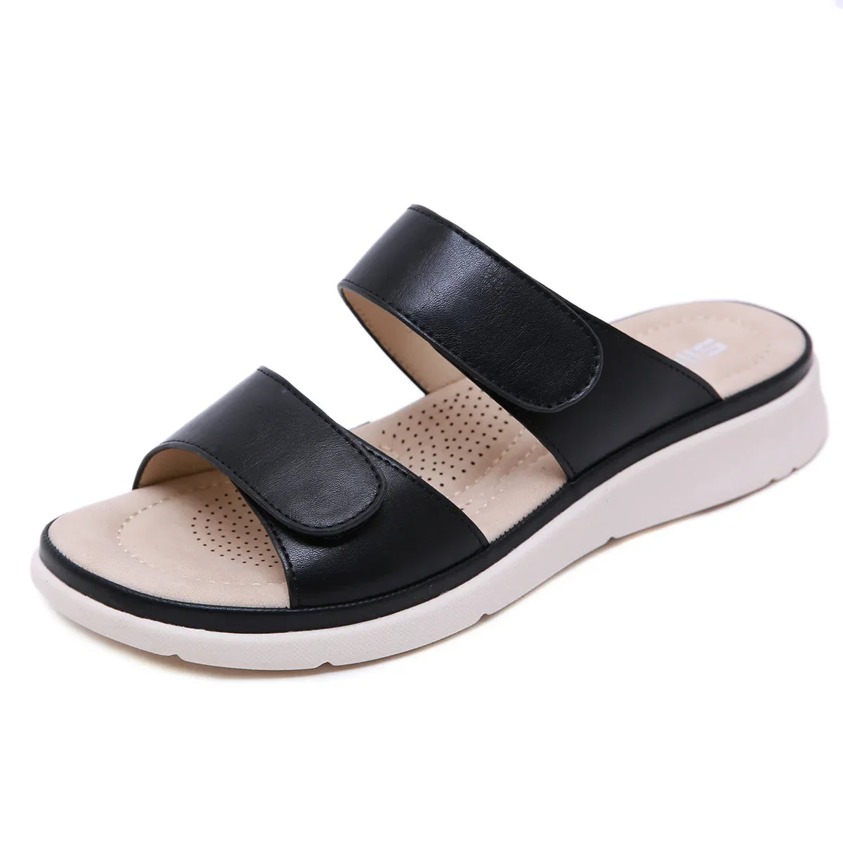 Comfortable Grip Heeled Summer Sandals - BritishElegance