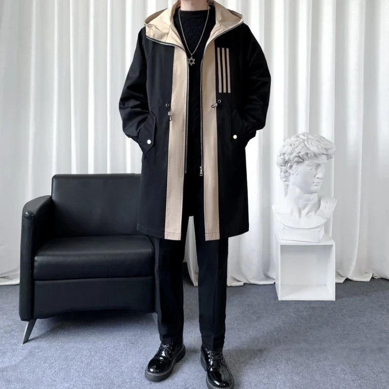 Bold Panelled Parka Mens Coat