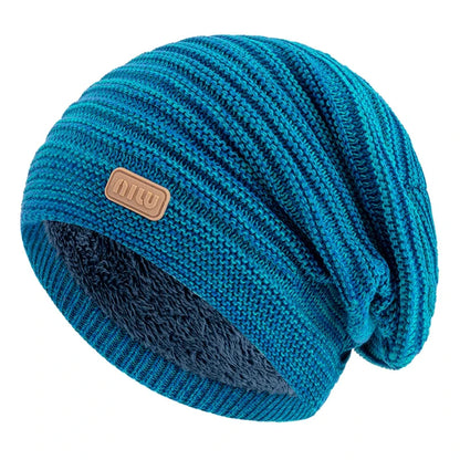 Casual Stripe Warm Winter Hat