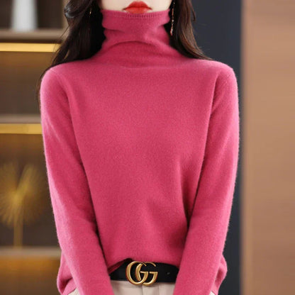 Soft Merino Wool Women's Crew Neck Sweater