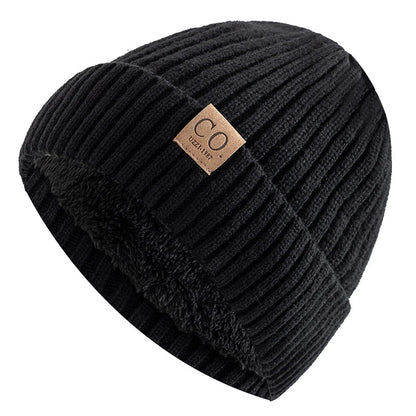 Warm Double Tone Fleece Lined Winter Hat