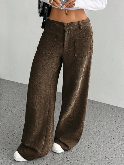 Comfortable Fit Corduroy Pants