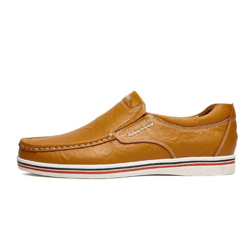 Italian Slip-on - Leather Moccasin Brown