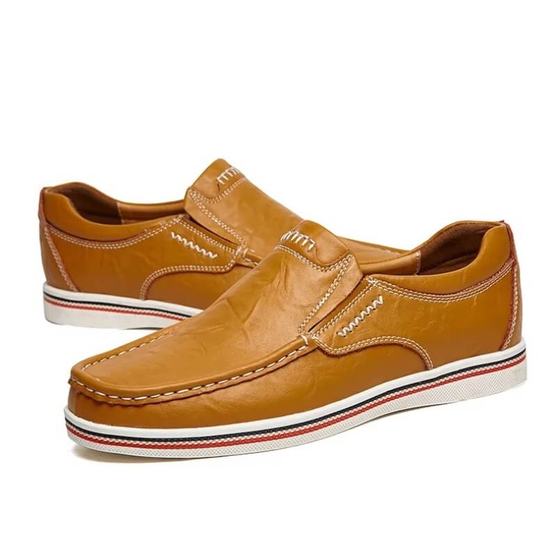 Italian Slip-on - Leather Moccasin Brown
