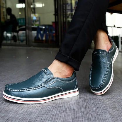 Italian Slip-on - Leather Moccasin Brown