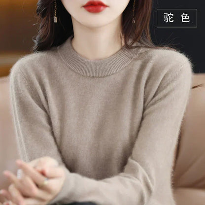 Luxurious Soft Cashmere Crew Neck Women's Sweater