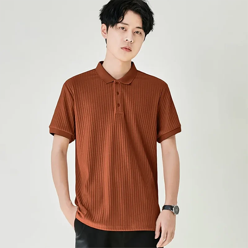 Classic Men's Striped Polo Shirt – Vintage Style Knitwear - BritishElegance