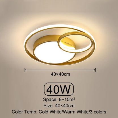 Modern Endless Ring LED Ceiling Lamp