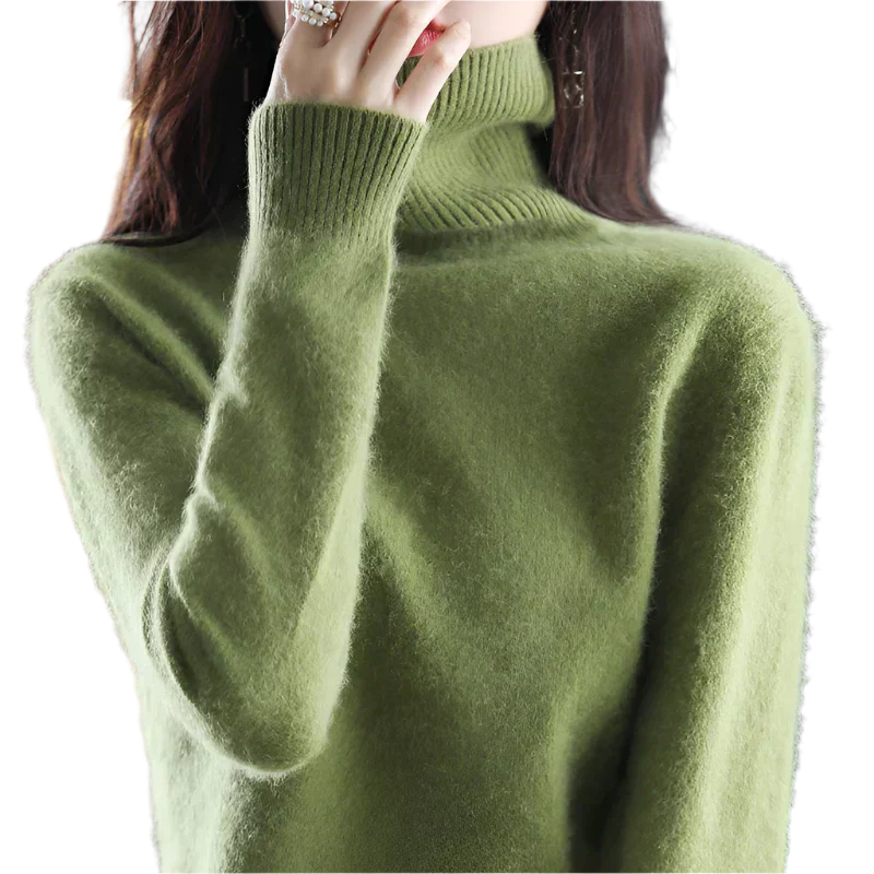 Soft 100% Cashmere Women's Turtleneck Sweater