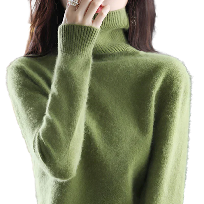 Soft 100% Cashmere Women's Turtleneck Sweater