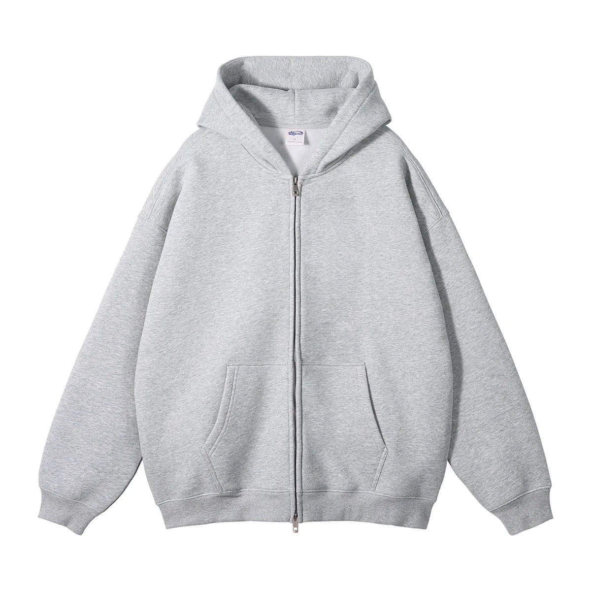Warm Thick Fleece Zip Up Hooded Cardigan
