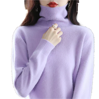 Soft 100% Cashmere Women's Turtleneck Sweater